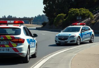 voitures des gendarmes