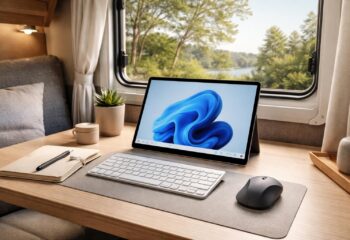 découvrez comment une tablette windows peut devenir le bureau mobile idéal en camping-car. optimisez votre setup pour allier productivité et mobilité lors de vos voyages.