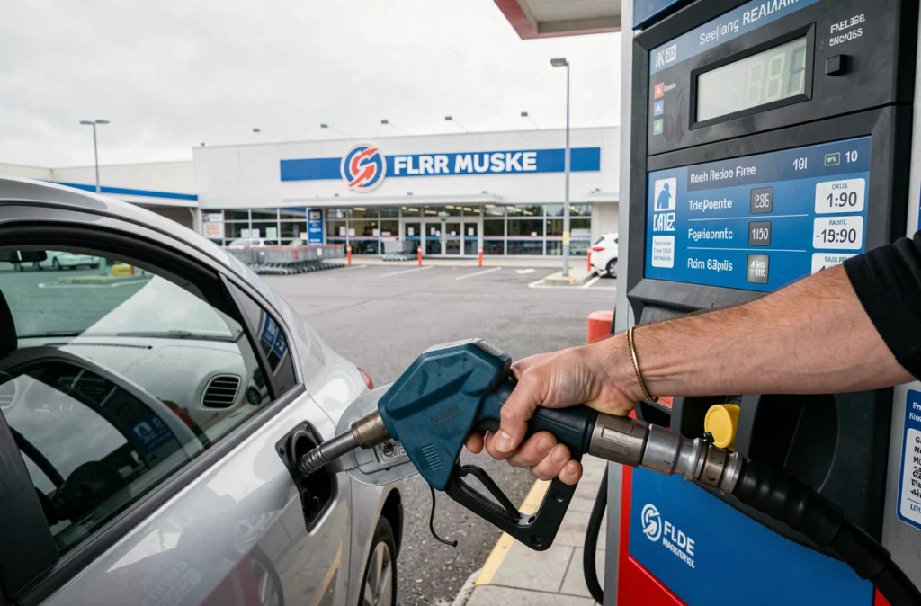 Faire le plein d'essence moins chère à la station-service d'un hypermarché en France